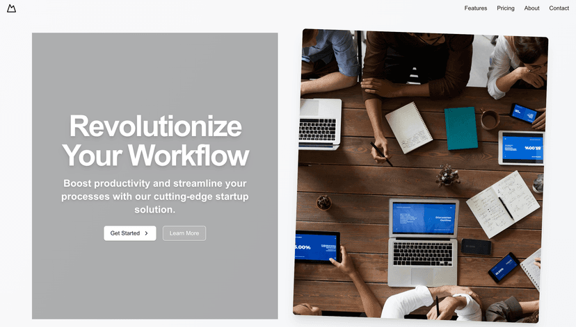 Startup Landing Page